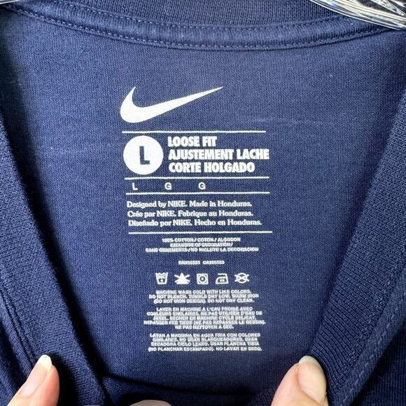 Nike Pitt Panthers Basketball Loose Fit Blue Gold Short Sleeve T-Shirt Mens Sz L - Picture 3 of 9